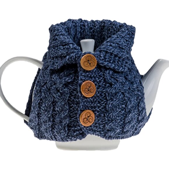 NWT ARAN WOOLLEN MILLS MERINO BUTTON FRONT TEAPOT HOLDER/COZY - Picture 2 of 7
